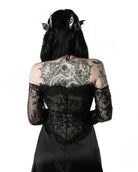 Back view of The Emily Dress gothic gown