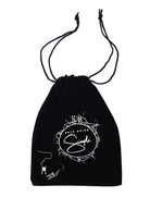 Pair of gothic tooth charm earrings with macabre design