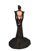 Back view of Midnight Mass dress with open back
