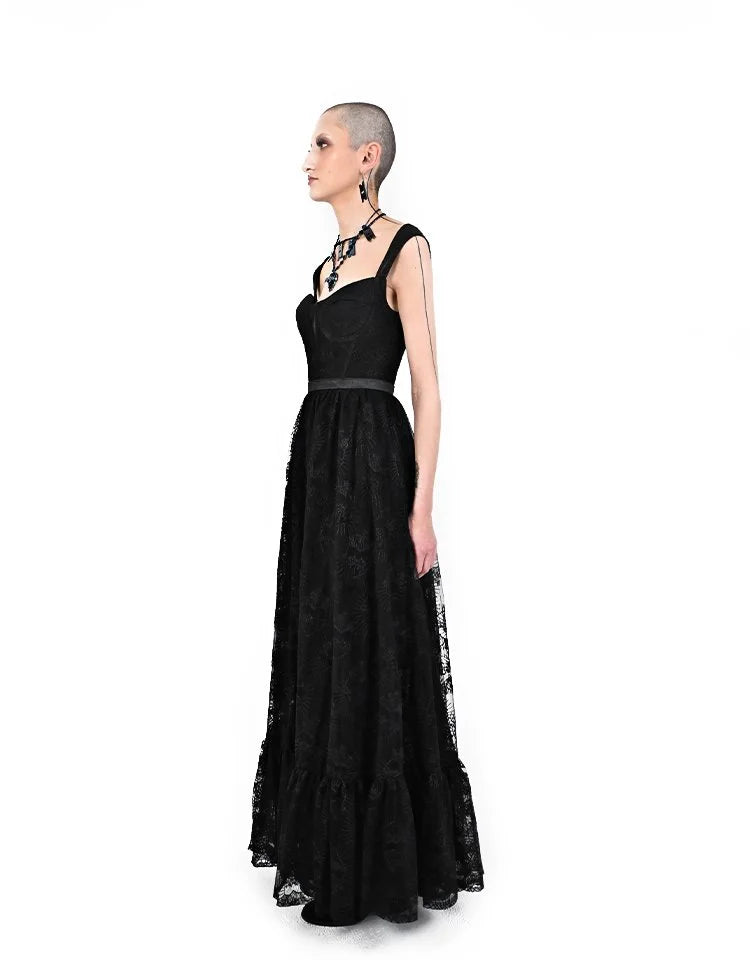 Purgatory gothic lace dress styled with alternative fashion look