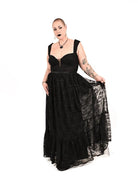 Bête Noire Purgatory dress with sacred heart lace and sheer corset bodice