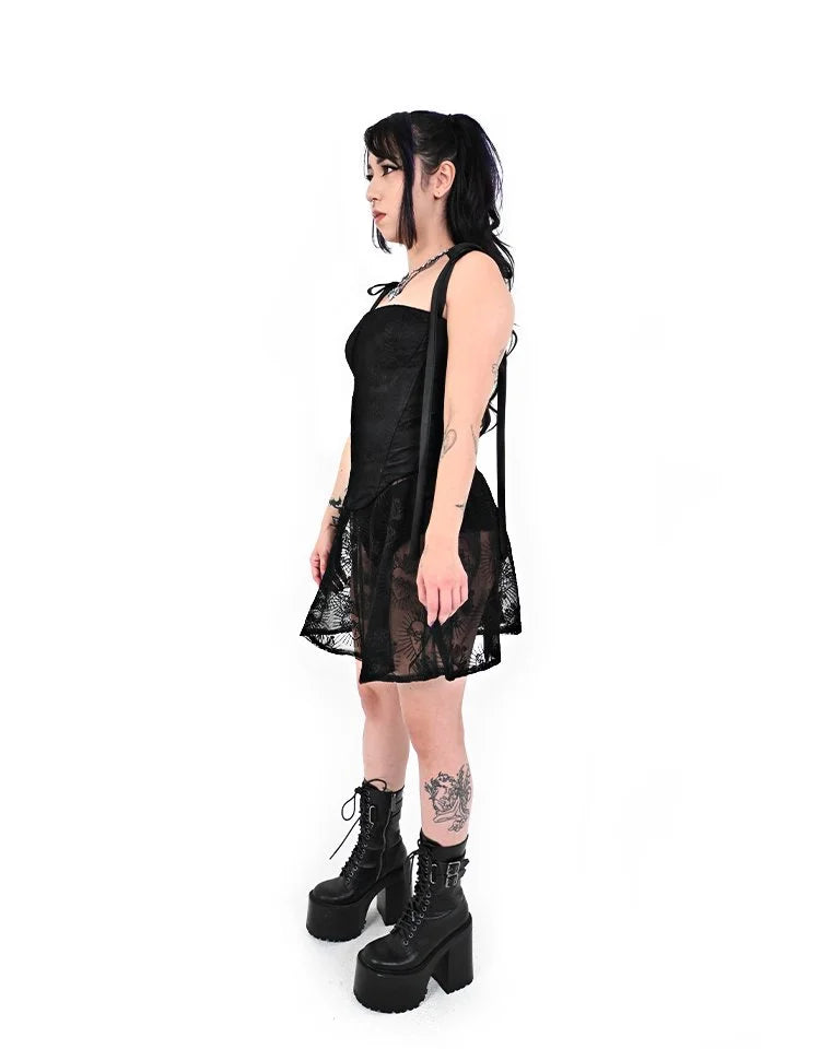 Sacrament gothic corset styled with alternative fashion outfit