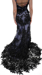 Thorne gown alternative bridal lace detail black and purple